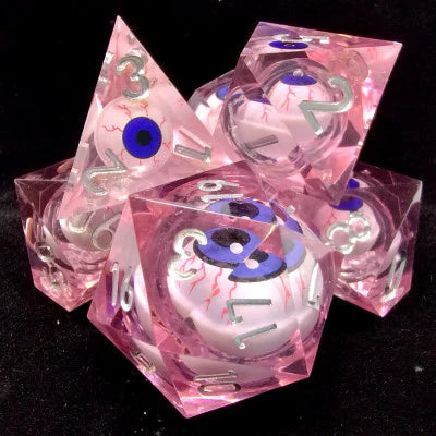 Kits de 7 dés polyédriques en résine