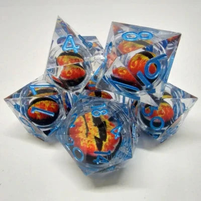 Kits de 7 dés polyédriques en résine