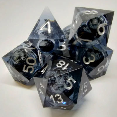 Kits de 7 dés polyédriques en résine
