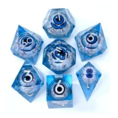 Kits de 7 dés polyédriques en résine