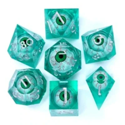 Kits de 7 dés polyédriques en résine