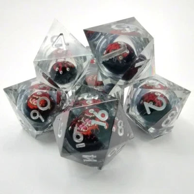 Kits de 7 dés polyédriques en résine
