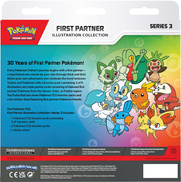 POKEMON FIRST PARTNER ILLUSTRATION COLLECTION SERIES 3 (2026-08-07)
