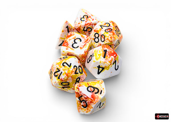 CHESSEX: 7 dés polyédriques PREMIUM