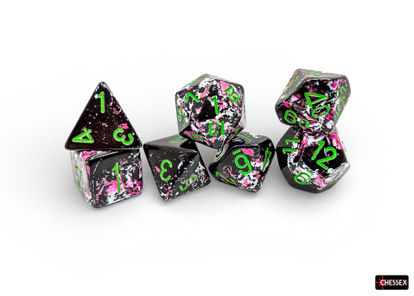 CHESSEX: 7 dés polyédriques PREMIUM