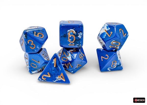 CHESSEX: 7 dés polyédriques PREMIUM