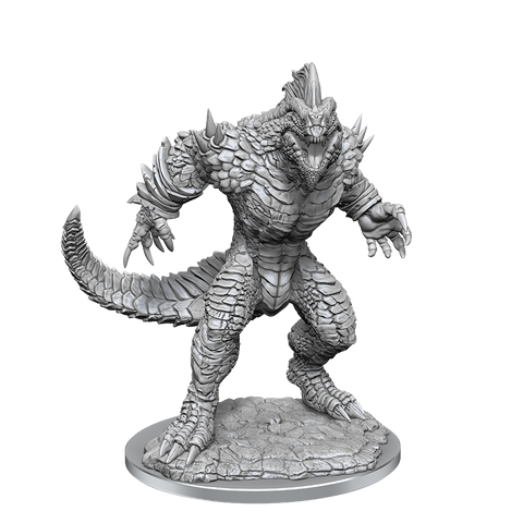 DND UNPAINTED MINIS WV21 LIZARDFOLK RENDER
