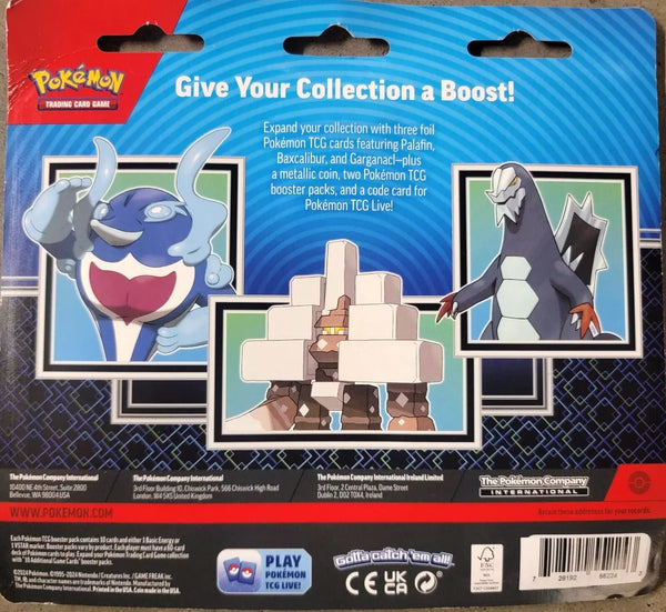 POKEMON 3pk BLISTER - Palafin, Garganaci, Baxcalibur