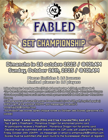REGISTRATION lorcana set championship INSCRIPTION