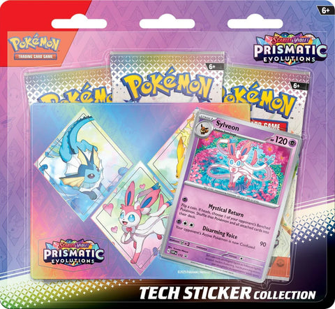 Pokemon SV8.5 PRISMATIC EVOLUTIONS Tech Sticker Collection