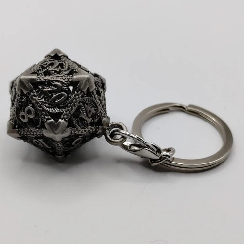 Pendentif d20 & mini-kit de dés polyédriques 6mm