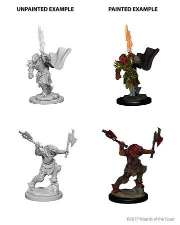 DND UNPAINTED MINIS WV4 DRAGONBORN FEMALE FIGHTER