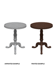 WIZKIDS UNPAINTED MINIS WV5 SMALL ROUND TABLES
