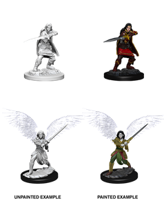 DND UNPAINTED MINIS WV6 FEMALE AASIMAR FIGHTER