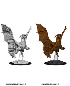 DND UNPAINTED MINIS WV8 YOUNG COPPER DRAGON