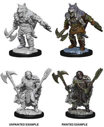 DND UNPAINTED MINIS WV9 MALE HALF-ORC BARBARIAN