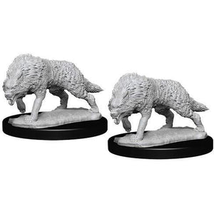 WIZKIDS UNPAINTED MINIS WV7 TIMBER WOLVES