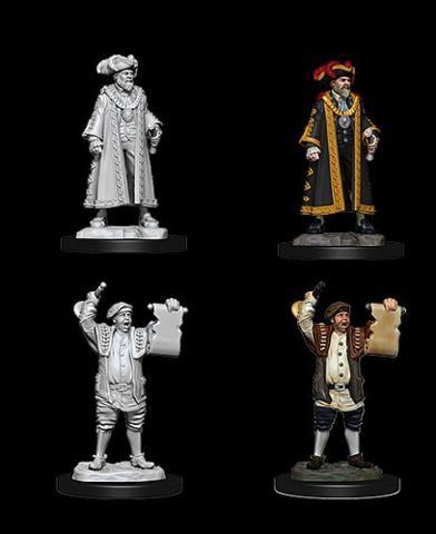 WIZKIDS UNPAINTED MINIS WV10 MAYOR AND TOWN CRIER