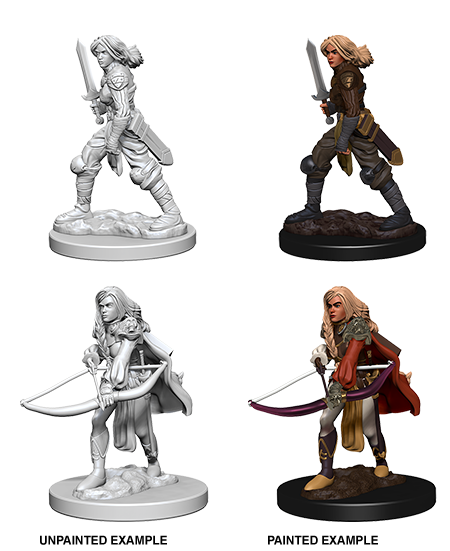 PF UNPAINTED MINIS WV1 FEMALE HUMAN FIGHTER