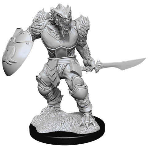 DND UNPAINTED MINIS WV15 DRAGONBORN FIGHTER MALE