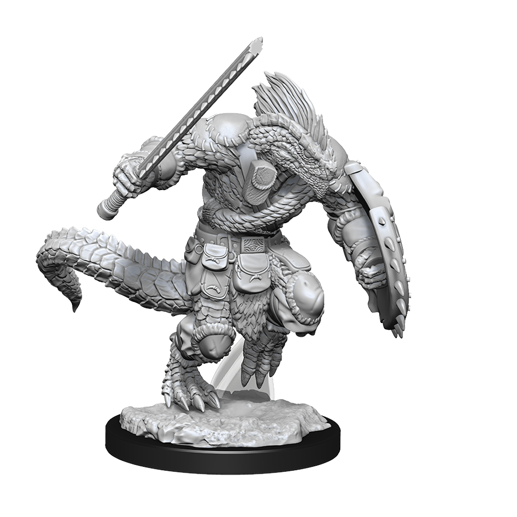 DND UNPAINTED MINIS WV15 LIZARDFOLK BARB/CLERIC