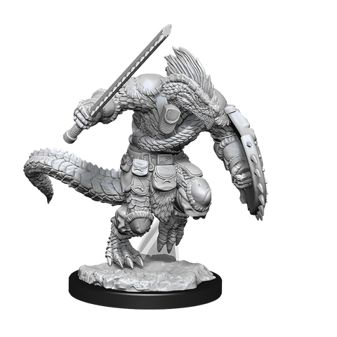 DND UNPAINTED MINIS WV15 LIZARDFOLK BARB/CLERIC