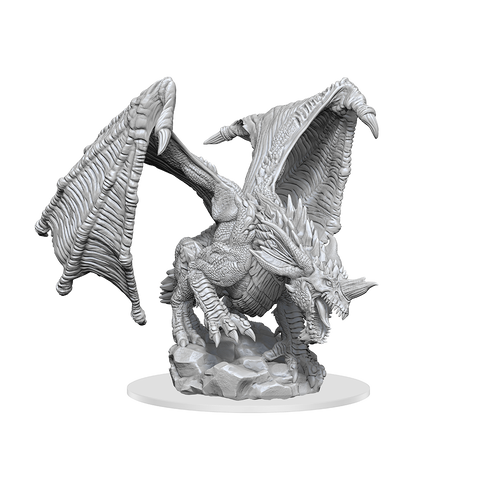 DND UNPAINTED MINIS WV15 YOUNG BLUE DRAGON