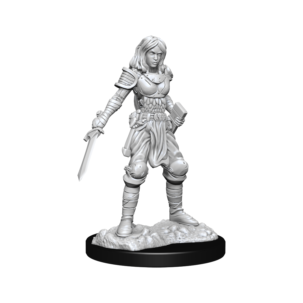 PF UNPAINTED MINIS WV15 HUMAN FIGHTER FEMALE