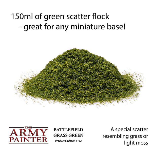 ARMY PAINTER; BATTLEFIELDS GRASS GREEN FLOCK (150ML)