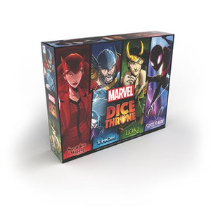 DICE THRONE Marvel 4-Hero Box (Loki, Thor, Spider-Man, Scarlet Witch)