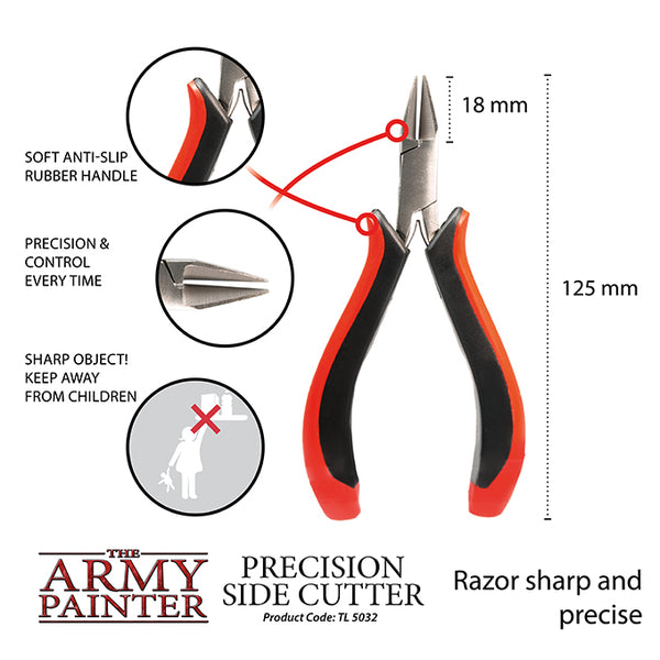 ARMY PAINTER; MINIATURE & MODEL TOOLS PRECISION SIDE CUTTERS