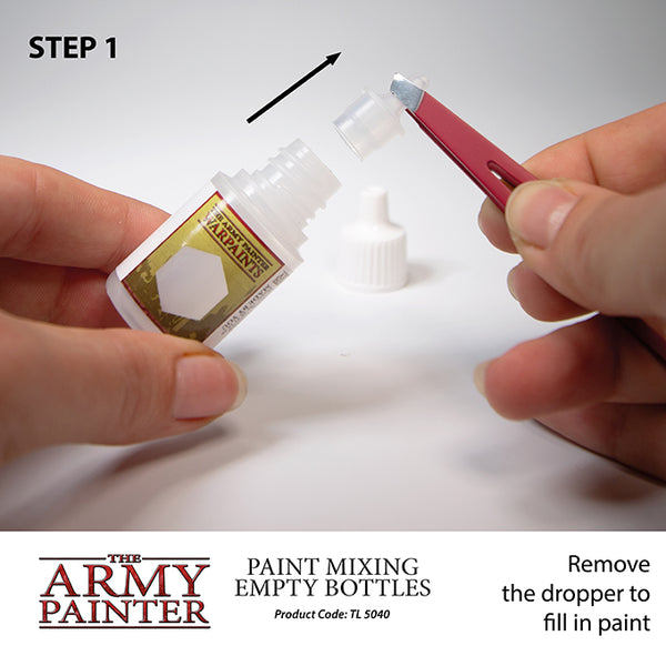 ARMY PAINTER; MINIATURE & MODEL TOOLS EMPTY MIXING BOTTLES