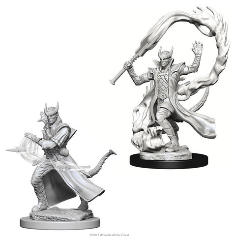 DND UNPAINTED MINIS WV4 TIEFLING MALE SORCERER