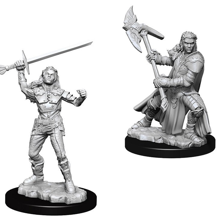 DND UNPAINTED MINIS WV7 FEMALE HALF-ORC FIGHTER