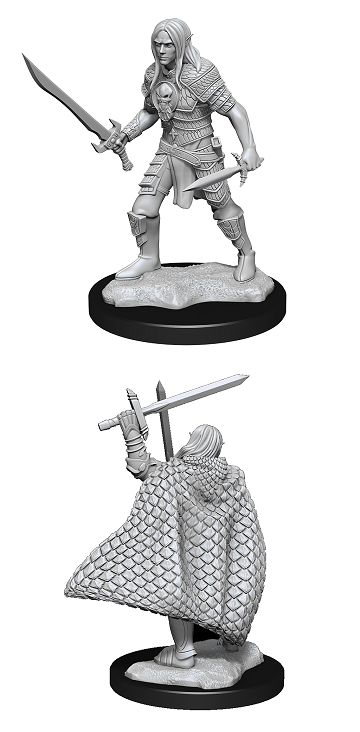 PF UNPAINTED MINIS WV13 ELF FIGHTER MALE