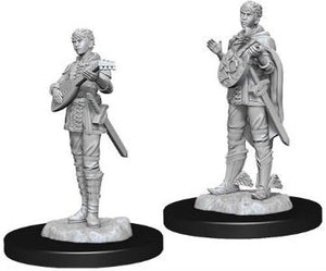 DND UNPAINTED MINIS WV7 FEMALE HALF-ELF BARD