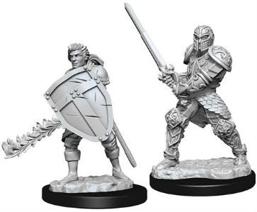 DND UNPAINTED MINIS WV8 MALE HUMAN FIGHTER