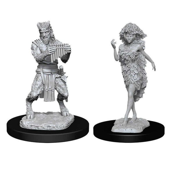 DND UNPAINTED MINIS WV11 SATYR AND DRYAD