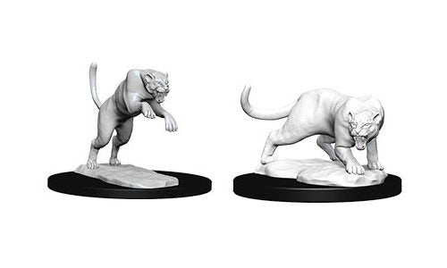 DND UNPAINTED MINIS WV6 PANTHER/LEOPARD