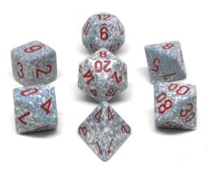 CHESSEX; 7 dés polyédriques PICOTÉ