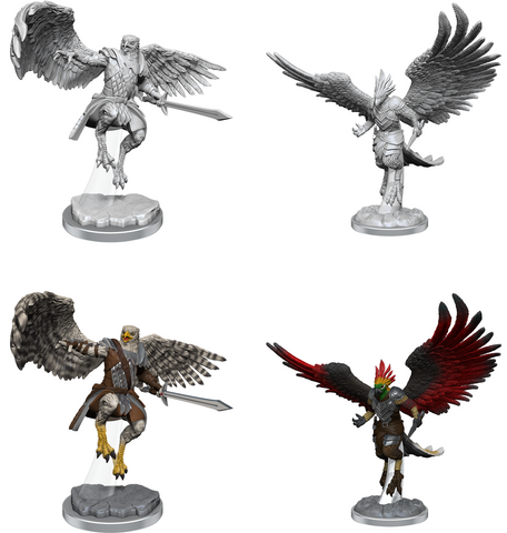 DND UNPAINTED MINIS WV18 AARAKOCRA PALADINS