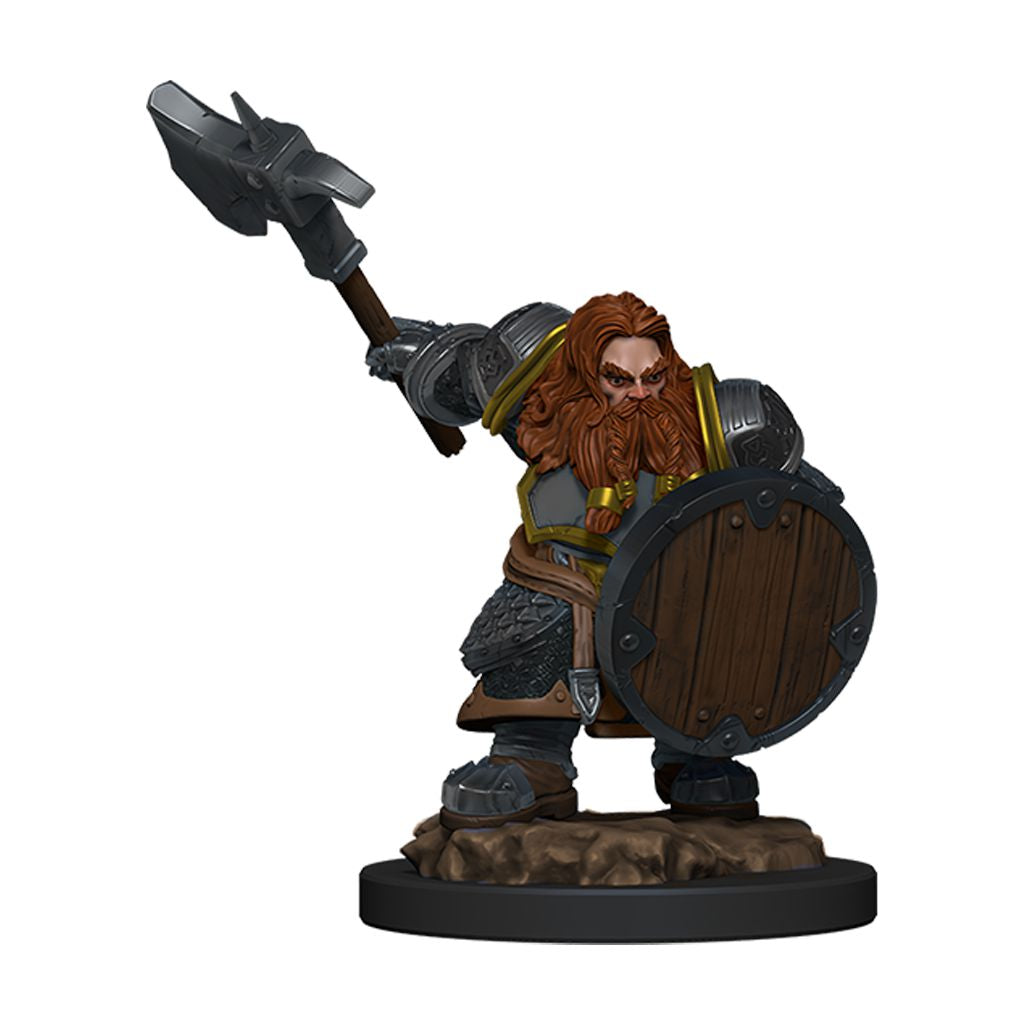 DND ICONS O/T REALMS DWARF FIGHTER MALE PREM FIG
