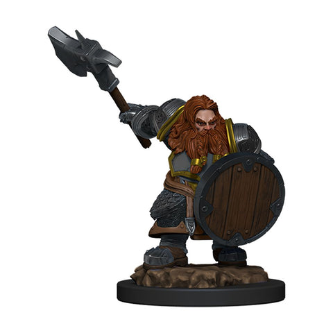 DND ICONS O/T REALMS DWARF FIGHTER MALE PREM FIG