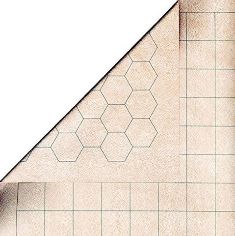 TAPIS ~ BATTLEMAT 1" RVRSBLE SQUARE/HEX 26"x 23½" (66x60cm)