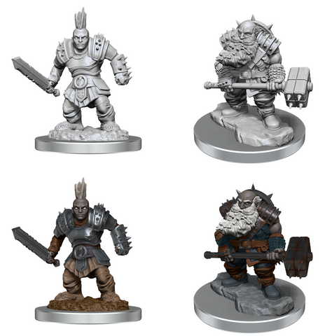 DND UNPAINTED MINIS WV18 DUERGAR FIGHTERS