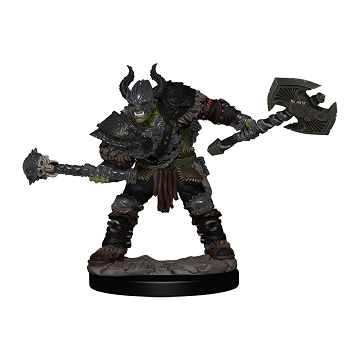 PF BATTLES: PREM PAINTED FIG - HALF-ORC BARB MALE
