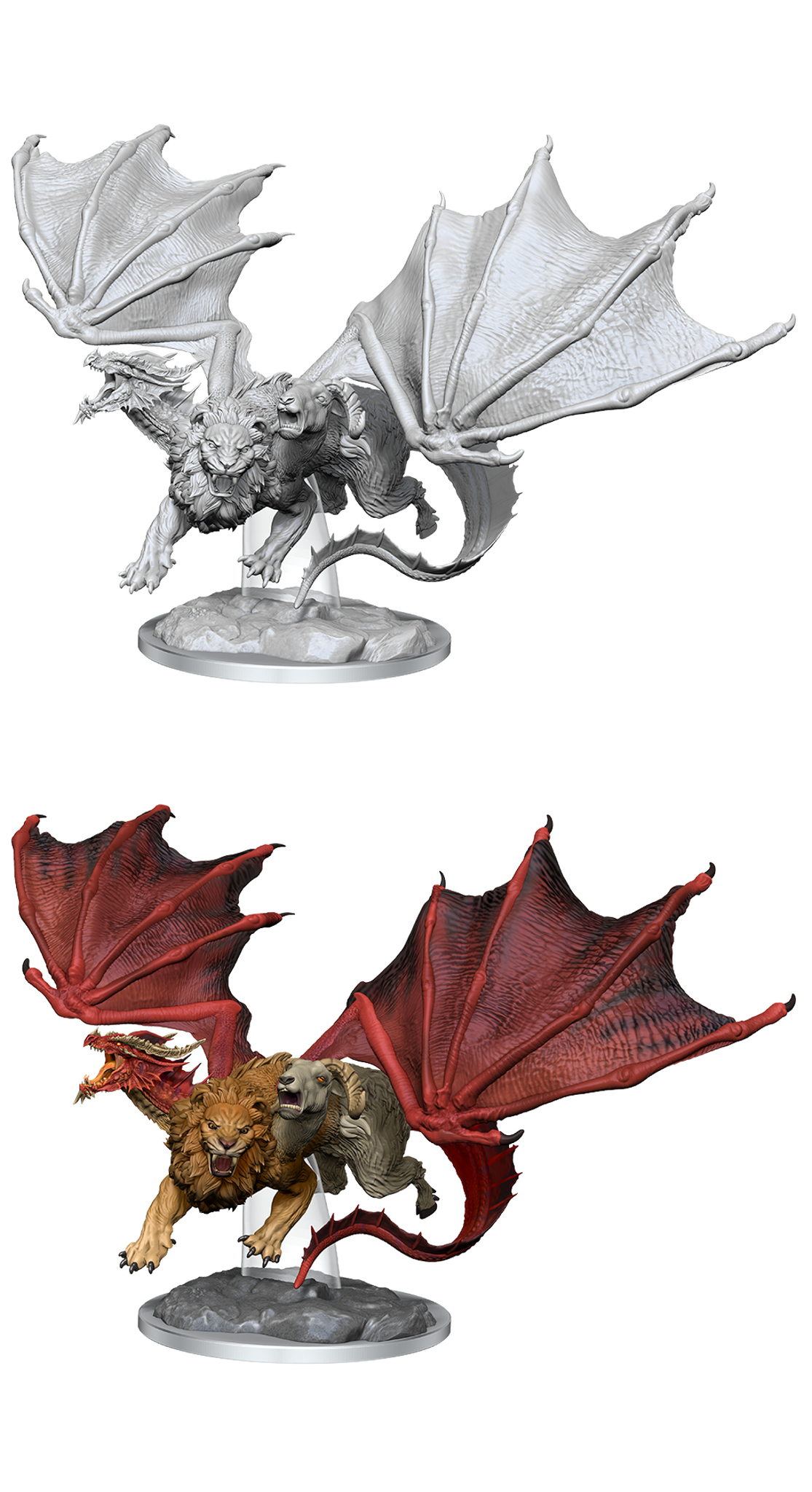 DND UNPAINTED MINIS WV16 CHIMERA