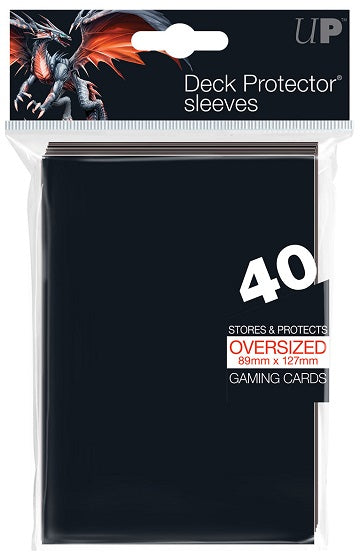 Sleeves (40) Oversized / Commander Noir