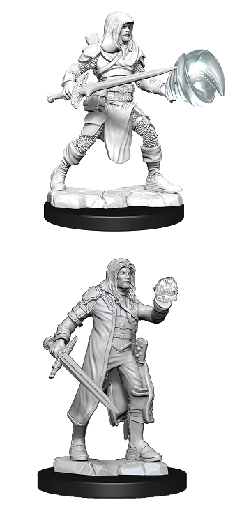 DND UNPAINTED MINIS WV13 FIGHTER/WIZARD MALE