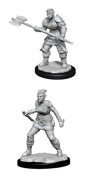 DND UNPAINTED MINIS WV13 ORC BARBARIAN FEMALE